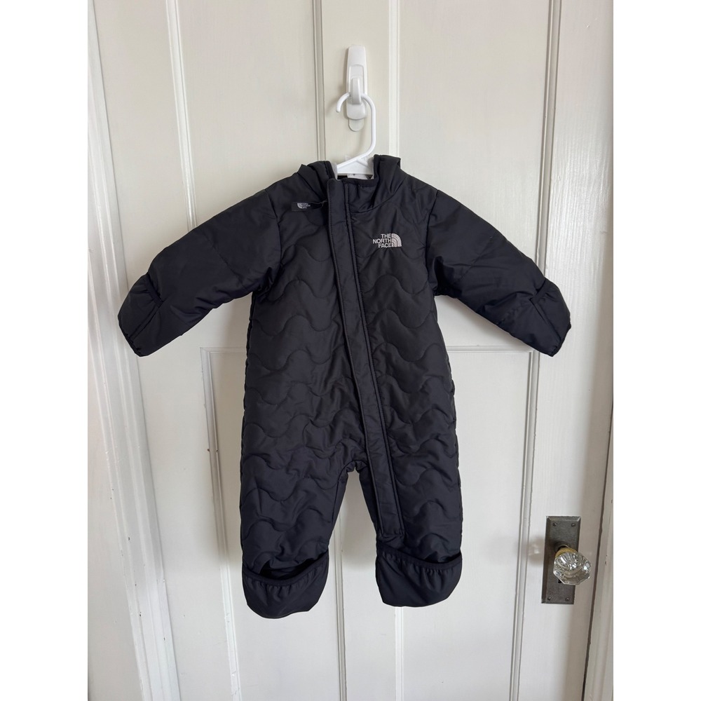 The North Face baby black snowsuit size 6-12 months